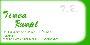 timea rumpl business card